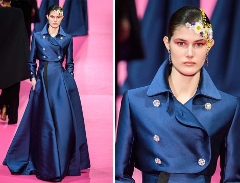 Alexis Mabille 2019 İlkbahar Yaz Couture Koleksiyonu Kruvaze Kabarık Elbise Modeli