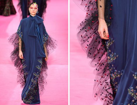 Alexis Mabille 2019 İlkbahar Yaz Couture Koleksiyonu Tül Detaylı Elbise Modeli