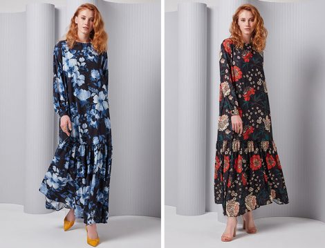 KK Design 2019 İlkbahar Yaz Çiçek Desenli Elbise Modelleri