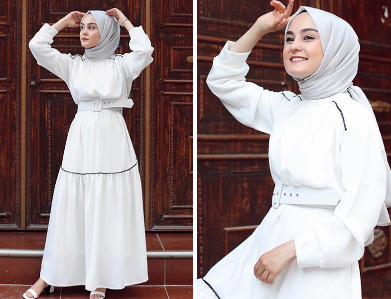 Elif Eser Beyaz Elbise