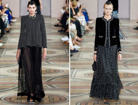 Armani Privé 2019 Couture Puantiyeli Etek ve Ceket