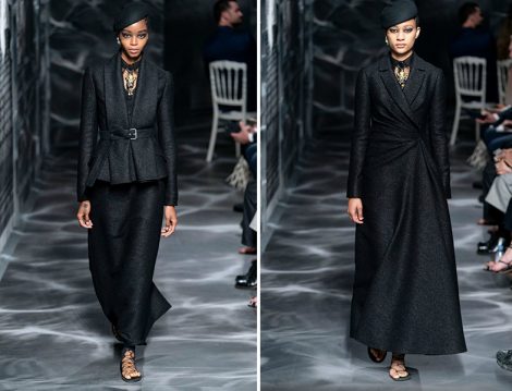 Christian Dior 2019 Couture Siyah Takım ve Elbise