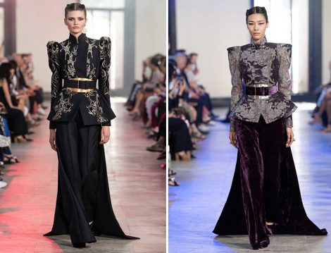 Elie Saab 2019 Couture Yüksek Omuz Ceket