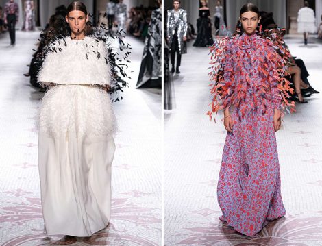 Givenchy Couture Fall 2019 Kuş Tüyü Detaylı Tasarımlar