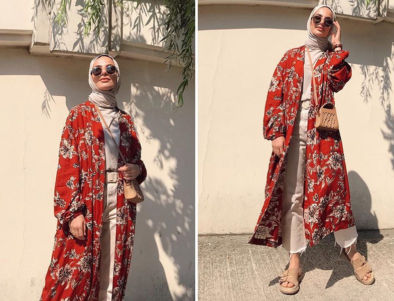 Elif Küçüksarı - BRTC Design Desenli Kimono