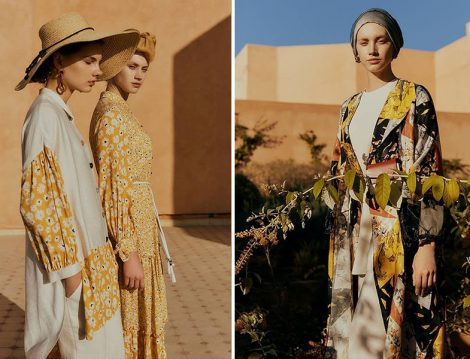Zühre 2020 Yaz Desenli Elbise, Tunik ve Kimono