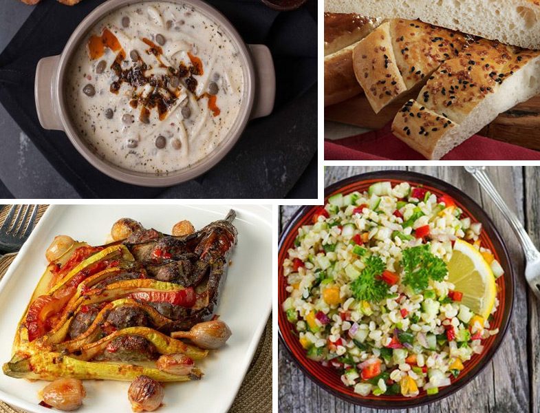 Ramazan İftar Menüsü: Tutmaç Çorbası- Karnı Dilik- Bulgur Salatası - Pide