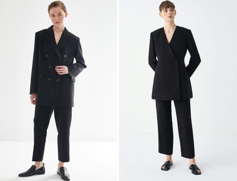 Kevser Sarıoğlu Siyah Ceket Pantolon Takım - KK Design Siyah Ceket Pantolon Takım