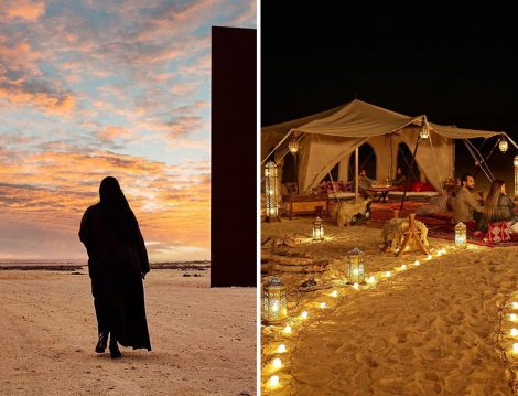 Katar Çöl Yürüyüşü ve Glamping