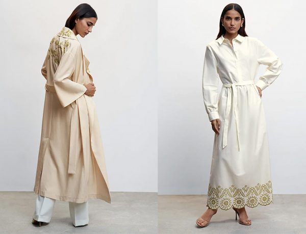 Mango Ramazan Koleksiyonu İşlemeli Trençkot ve Elbise