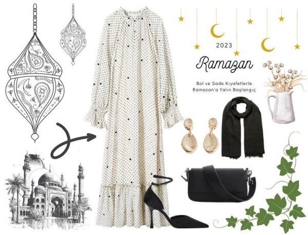 Ramazan İçin Bol Elbise Kombini