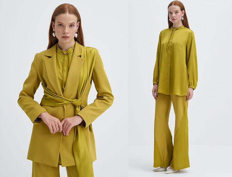 Eccolo Women 2023 İlkbahar Yaz Koleksiyonu Ceket-Bluz-Pantolon