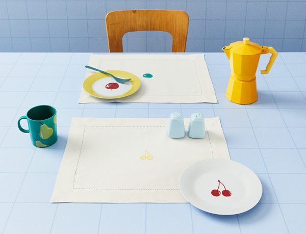 United Colors of Benetton Elma, Armut ve Kiraz Desen Mutfak Tasarımları