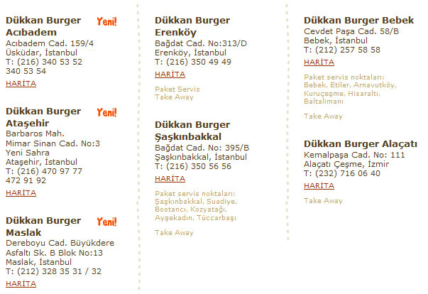 dükkan burger iletişim