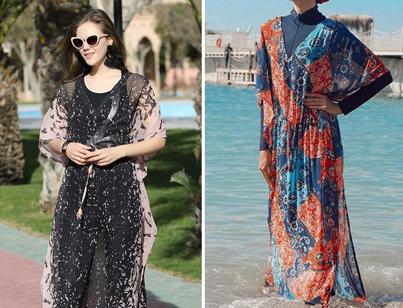 Haşema Desenli Pareo Modelleri