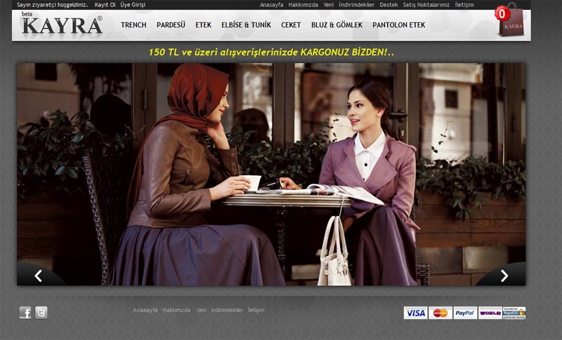 Kayra Giyim’in Beklenen Online Satış Sitesi KAYRA SHOP Açıldı!