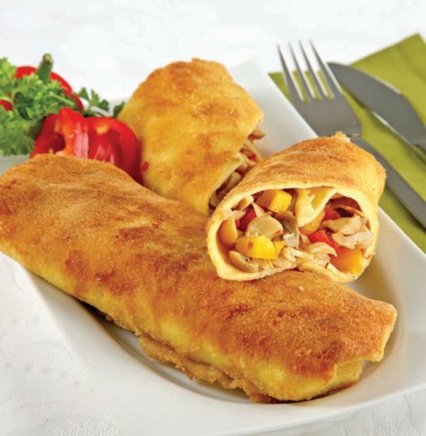 mantarlı krep börek