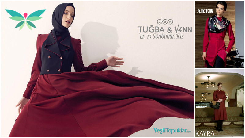 Tesettür Giyim Modelleri 2012-2013 Sonbahar Kış Aker Tuba Venn Kayra