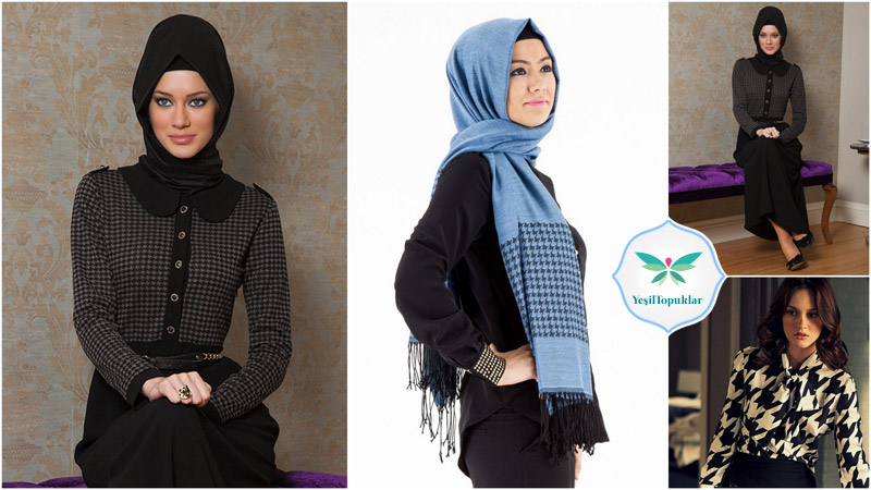 Kaz-Ayağı-Deseni-Tesettür-Giyim-Modelleri 2013 