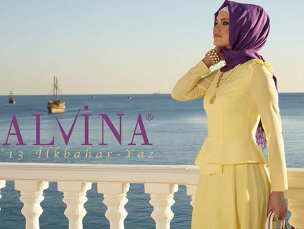 Alvina 2013 İlkbahar-Yaz Tesettür Giyim Modelleri