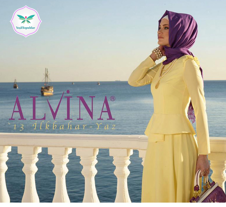 Alvina 2013 İlkbahar-Yaz Tesettür Giyim Modelleri 