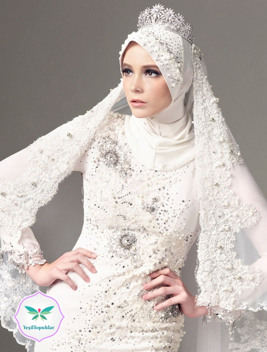 Tesettür Gelin Başı Modelleri 2013