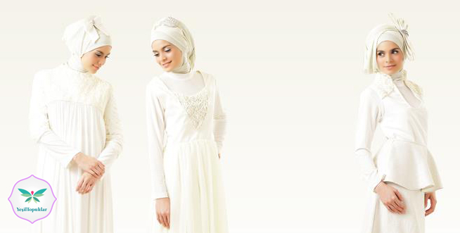 Tesettür Gelin Başı Modelleri 2013