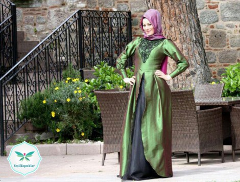 Minel Aşk Butik 2013 Tesettür Abiye Modelleri 