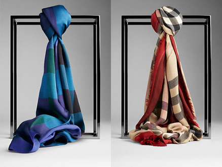 Burberry 2013 – 2014 Sonbahar Kış Eşarp Modelleri