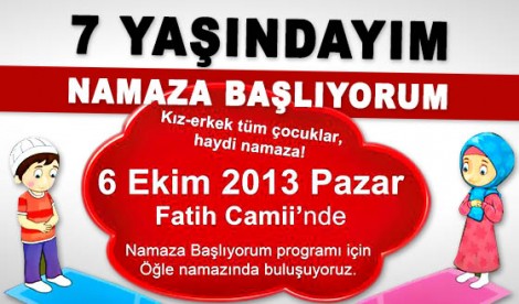 Çocuklar Toplu Namaza Başlama Törenine Davetlisiniz!