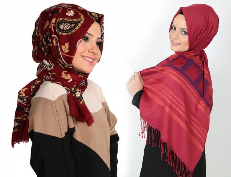 Desenli Şal Modelleri 2014