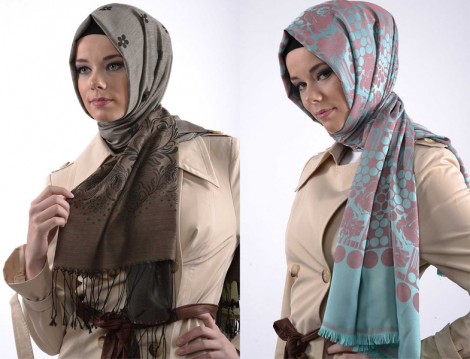 Desenli Şal Modelleri 2014
