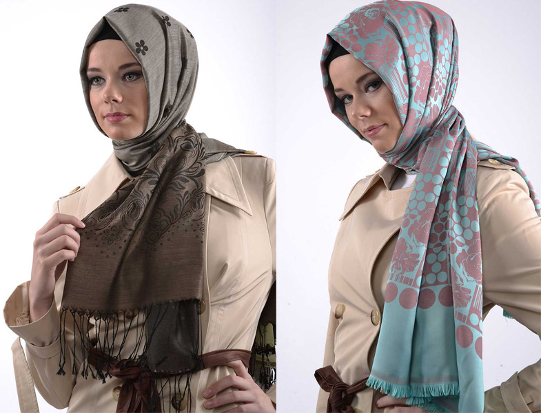 Desenli Şal Modelleri 2014