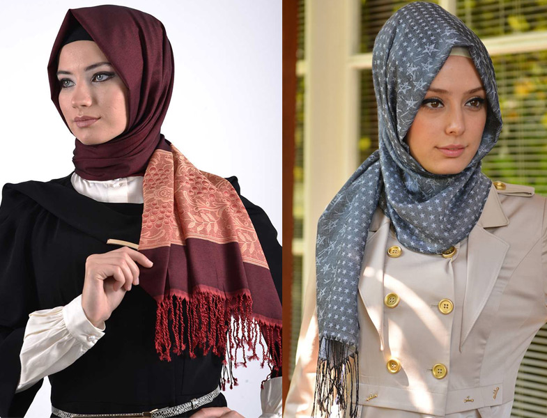 Desenli Şal Modelleri 2014