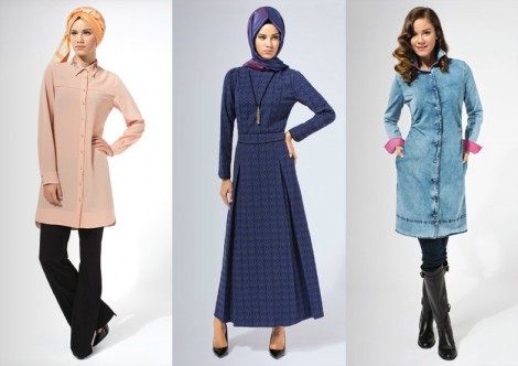 Huşe 2014 Tesettür Giyim Modelleri