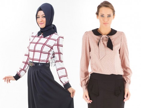 Tesettür Gömlek Modelleri 2014