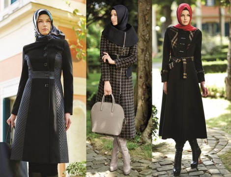Tesettür Kaban Palto ve Kap Modelleri 2014 Zühre Tesettür