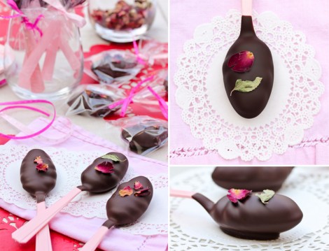 Çikolata ve Güllü Kaşıkta Truffle Tarif