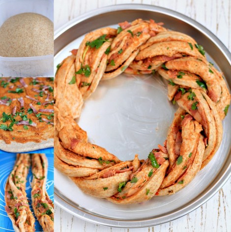 Lezzetli Bir Tarif; Pastırmalı Çelenk Ekmek 