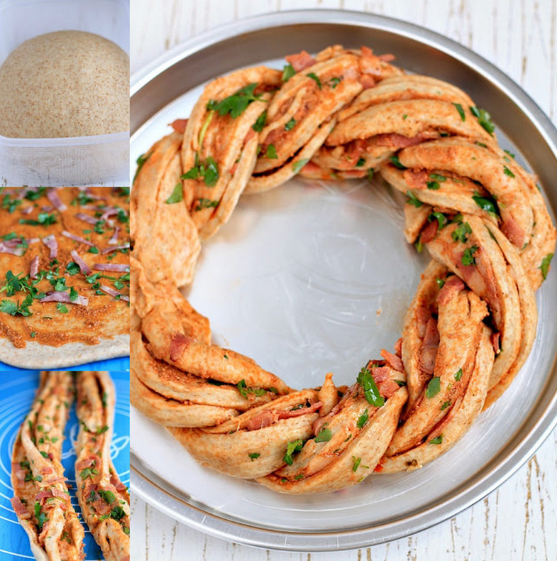 Lezzetli Bir Tarif; Pastırmalı Çelenk Ekmek