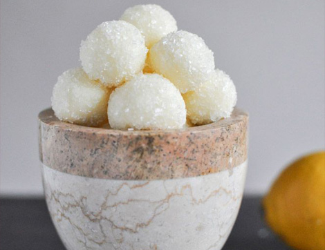 Limonlu ve Beyaz Çikolatalı Truffle Tarifi
