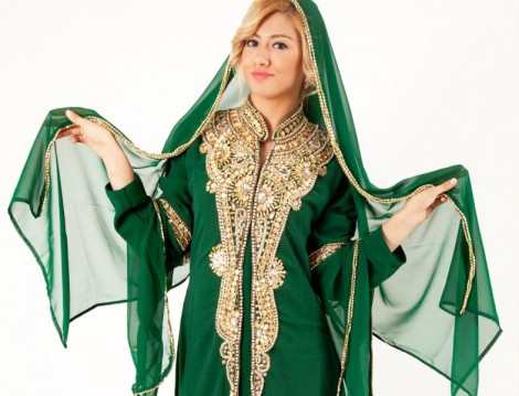 Tesettür Abiye Elbise ve Kaftan Modelleri 2014