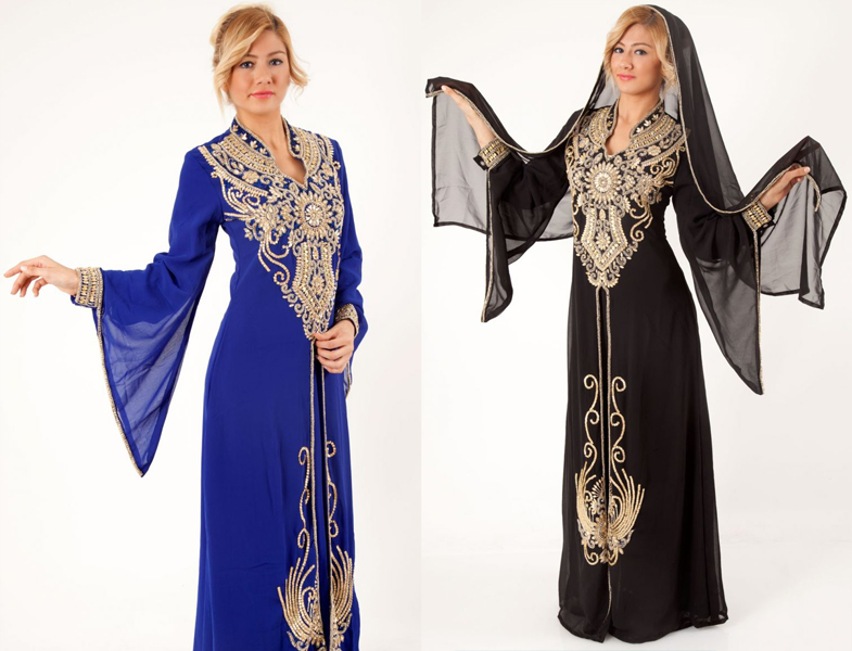Tesettür Abiye Elbise ve Kaftan Modelleri 2014