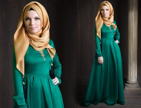 Tesettür Giyim ve Abiye Elbise Modelleri 2014 Müslima Wear