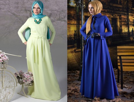 Tesettür Giyim ve Abiye Elbise Modelleri 2014 Müslima Wear