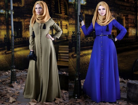Tesettür Giyim ve Abiye Elbise Modelleri 2014 Müslima Wear