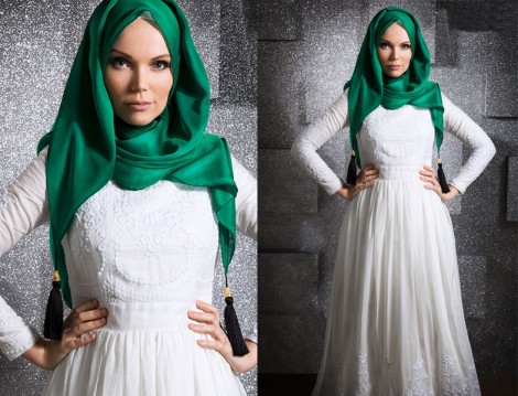 Tesettür Giyim ve Abiye Elbise Modelleri 2014 Müslima Wear
