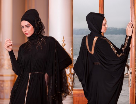 Tesettür Abaya ve Ferace Modelleri 2014 Begüm Collection