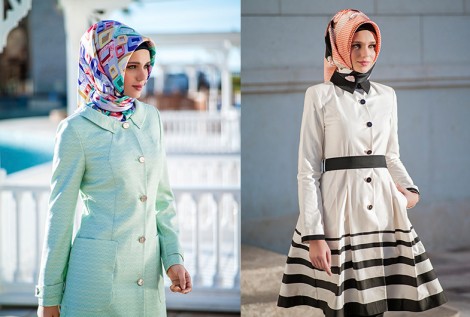 Tesettür Kombinleri ve Trençkot Modelleri
