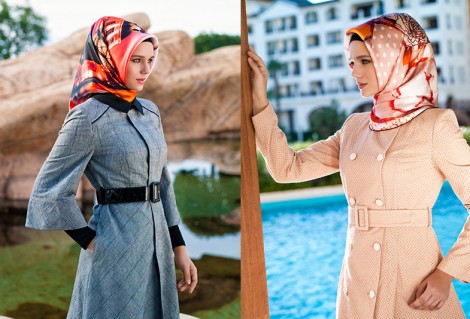 Tesettür Kombinleri ve Trençkot Modelleri